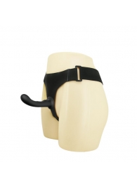 Страпон с изогнутой головкой Ultra Harness Curvy Dildo - 15,8 см. - Baile - купить с доставкой в Челябинске