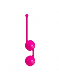Ярко-розовые вагинальные шарики Kegel Tighten Up III - Baile