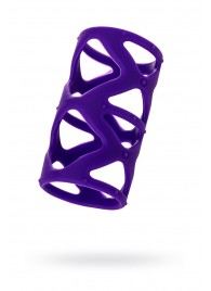 Фиолетовая насадка-сетка на пенис - 7,5 см. - A-toys - в Челябинске купить с доставкой