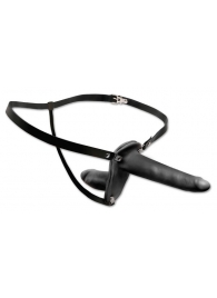 Женский страпон с вагинальной пробкой Double Penetrix Strap-on - 15 см. - Pipedream - купить с доставкой в Челябинске