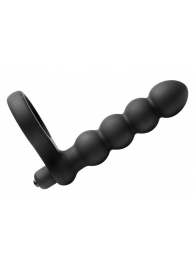 Насадка для двойного проникновения Double Fun Cock Ring with Double Penetration Vibe - XR Brands - в Челябинске купить с доставкой