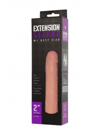 Насадка-удлинитель Extension sleeve телесного цвета - 18,5 см. - Sitabella - в Челябинске купить с доставкой