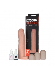 Насадка-удлинитель Extension sleeve с подхватом мошонки - 19 см. - Sitabella - в Челябинске купить с доставкой