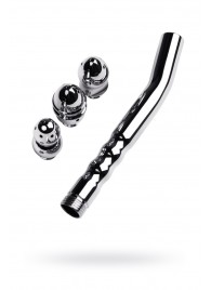 Металлический анальный душ с тремя насадками - ToyFa - купить с доставкой в Челябинске