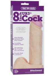 Ультрареалистичная насадка для трусиков Vac-U-Lock 8  ULTRASKYN Cock - 20,57 см. - Doc Johnson - купить с доставкой в Челябинске