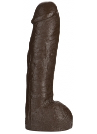 Большая насадка для трусиков Vac-U-Lock Realistic Hung - 31,7 см. - Doc Johnson - купить с доставкой в Челябинске