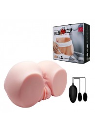 Телесный мастурбатор с двумя любовными тоннелями и вибрацией - Baile - в Челябинске купить с доставкой