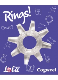 Прозрачное эрекционное кольцо Rings Cogweel - Lola Games - в Челябинске купить с доставкой