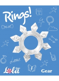 Прозрачное эрекционное кольцо Rings Gear - Lola Games - в Челябинске купить с доставкой