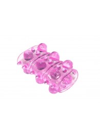 Розовая насадка на пенис Rings Armour - Lola Games - в Челябинске купить с доставкой