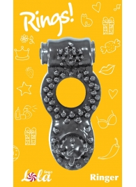 Чёрное эрекционное кольцо Rings Ringer - Lola Games - в Челябинске купить с доставкой