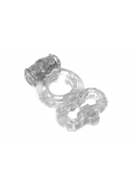Прозрачное эрекционное кольцо Rings Treadle с подхватом - Lola Games - в Челябинске купить с доставкой