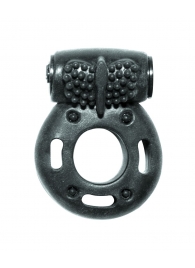 Черное эрекционное кольцо с вибрацией Rings Axle-pin - Lola Games - в Челябинске купить с доставкой