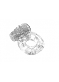 Прозрачное эрекционное кольцо с вибрацией Rings Axle-pin - Lola Games - в Челябинске купить с доставкой