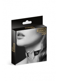 Чёрный чокер с кольцом в форме сердца - Bijoux Pour Toi - купить с доставкой в Челябинске