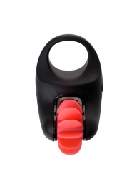 Чёрно-красное эрекционное виброкольцо Erotist - Erotist Adult Toys - в Челябинске купить с доставкой