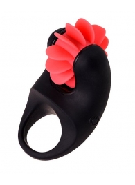 Чёрно-красное эрекционное виброкольцо Erotist - Erotist Adult Toys - в Челябинске купить с доставкой