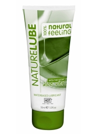 Смазка на водной основе с алоэ вера Nature Lube - 30 мл. - HOT - купить с доставкой в Челябинске