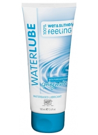 Лубрикант на основе чистой родниковой воды WaterLube - 100 мл. - HOT - купить с доставкой в Челябинске