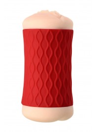 Двухсторонний мастурбатор JOS  NADIN в красном цилиндре - JOS - в Челябинске купить с доставкой