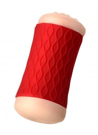 Двухсторонний мастурбатор JOS  NADIN в красном цилиндре - JOS - в Челябинске купить с доставкой