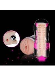 Мастурбатор-вагина Sex In A Can Vibra Vagina Tunnel - Lovetoy - в Челябинске купить с доставкой