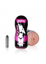 Мастурбатор-вагина Sex In A Can Vibra Vagina Tunnel - Lovetoy - в Челябинске купить с доставкой