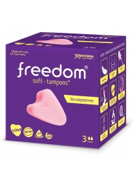 Женские гигиенические тампоны без веревочки FREEDOM mini - 3 шт. - Freedom - купить с доставкой в Челябинске