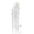 Закрытая прозрачная рельефная насадка Crystal sleeve - 13 см. - Erowoman-Eroman - в Челябинске купить с доставкой