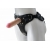 Черный пояс-трусики с двумя насадками Soft-Dolli - 16,5 и 10,5 см. - LOVETOY (А-Полимер) - купить с доставкой в Челябинске