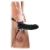 Чёрный полый страпон 7  Silicone Hollow Strap-On - 18 см. - Pipedream - купить с доставкой в Челябинске