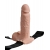 Телесный перезаряжаемый вибрострапон 7  Hollow Rechargeable Strap-on with Balls - 20,3 см. - Pipedream - купить с доставкой в Челябинске