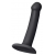 Черный фаллос на присоске Silicone Bendable Dildo S - 17 см. - Strap-on-me - купить с доставкой в Челябинске