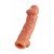Телесная насадка на фаллос с отверстием для мошонки EXTREME SLEEVE - 15,6 см. - KOKOS - в Челябинске купить с доставкой