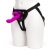 Лиловый страпон Rechargeable Vibrating Strap-On Harness Set - 17,6 см. - Happy Rabbit - купить с доставкой в Челябинске