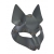 Серая маска Wolf с клепками - Sitabella - купить с доставкой в Челябинске