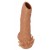 Телесная насадка с усиками и открытой головкой Nude Sleeve M - 12 см. - KOKOS - в Челябинске купить с доставкой