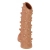 Телесная насадка с шипами и открытой головкой Nude Sleeve L - 14 см. - KOKOS - в Челябинске купить с доставкой