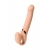 Телесный безремневой вибрострапон Vibrating Bendable Strap-On L - Strap-on-me - купить с доставкой в Челябинске
