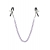 Зажимы для сосков с фиолетовой цепочкой Sweet Caress Nipple Chain - Sweet Caress - купить с доставкой в Челябинске