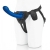 Синяя насадка Remote Control P-Spot G-Spot с черными трусиками - 20 см. - Pegasus - купить с доставкой в Челябинске