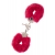 Металлические наручники с красной меховой опушкой METAL HANDCUFF WITH PLUSH RED - Dream Toys - купить с доставкой в Челябинске