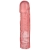 Розовая фаллическая насадка Vac-U-Lock 8  Crystal Jellies Dong - 20,3 см. - Doc Johnson - купить с доставкой в Челябинске