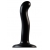Черный фаллоимитатор-насадка Strap-On-Me P G spot Dildo size S - 16,4 см. - Strap-on-me - купить с доставкой в Челябинске