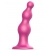 Розовая насадка Strap-On-Me Dildo Plug Beads size S - Strap-on-me - купить с доставкой в Челябинске