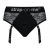 Черные трусики для насадок Diva Lingerie Harness - size S - Strap-on-me - купить с доставкой в Челябинске