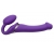 Фиолетовый безремневой вибрострапон Vibrating Bendable Strap-On - size L - Strap-on-me - купить с доставкой в Челябинске