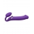 Фиолетовый безремневой вибрострапон Silicone Bendable Strap-On - size XL - Strap-on-me - купить с доставкой в Челябинске
