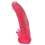 Розовая насадка для страпона с клиторальными лепестками - 18,5 см. - LOVETOY (А-Полимер) - купить с доставкой в Челябинске