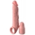 Телесная насадка-удлинитель 2 Inch Silicone X-tension with Strap - 20,3 см. - Pipedream - в Челябинске купить с доставкой